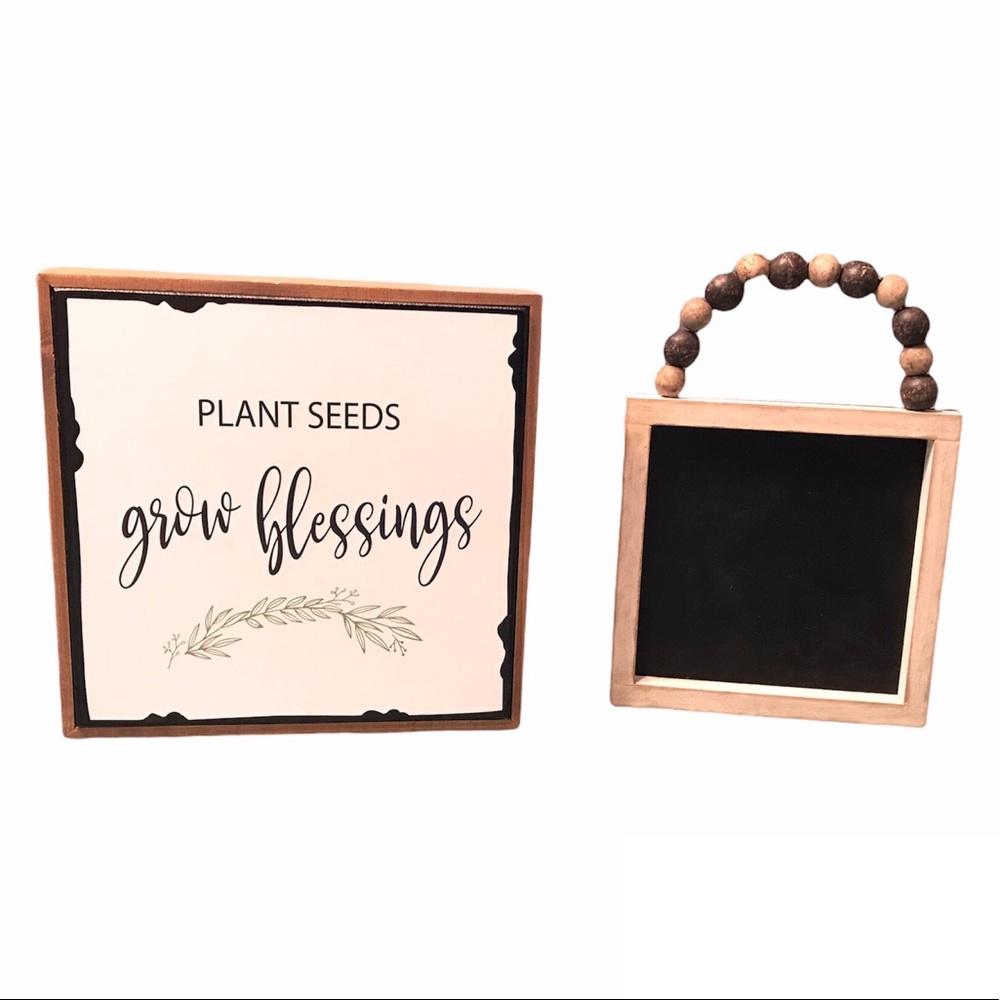 NWT 2 Home Décor Wooden Wall Art Design Farmhouse‎